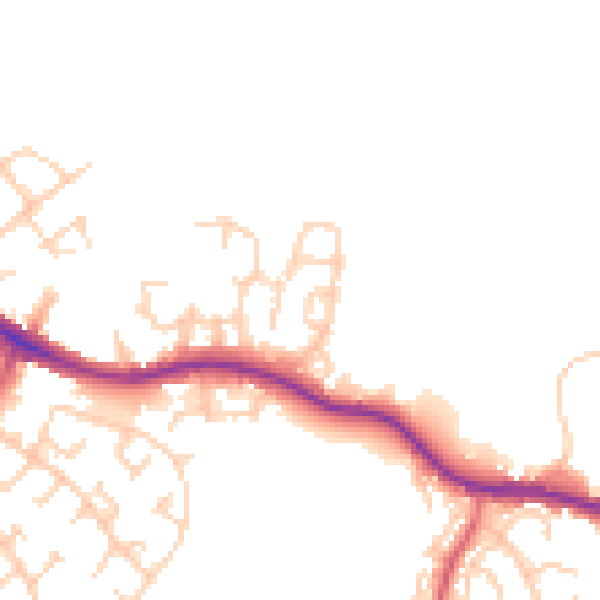 Daytime road noise heatmap for SK2 5HT