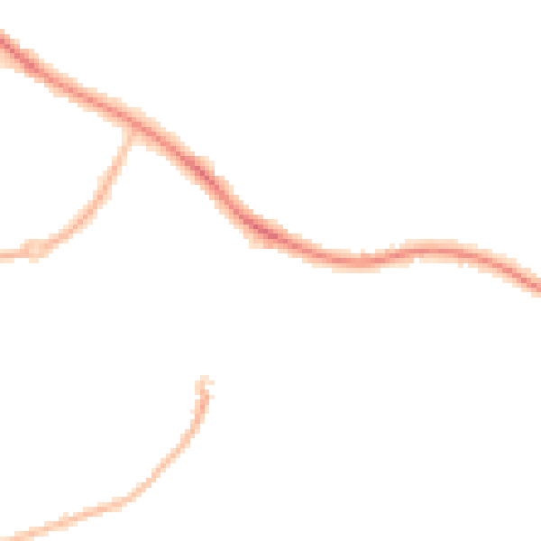 Night-time road noise heatmap for SK2 5RR