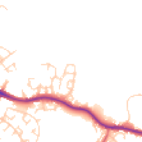 Daytime road noise heatmap for SK2 5UB