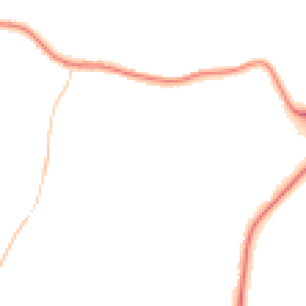 Night-time road noise heatmap for SK2 5XR