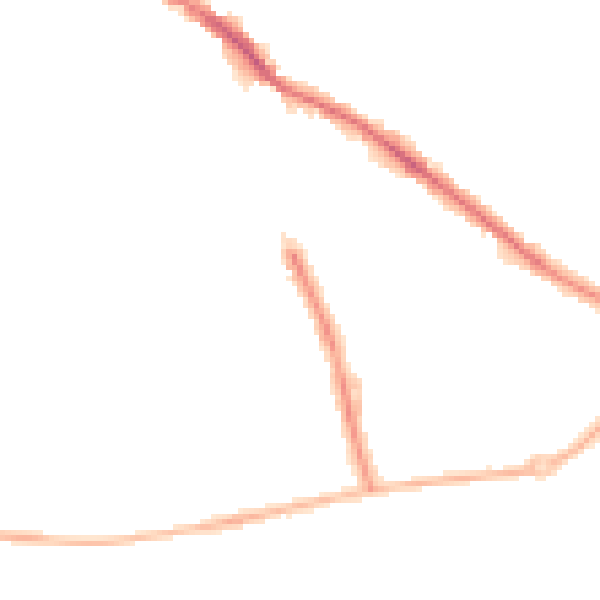 Night-time road noise heatmap for SK2 6AA