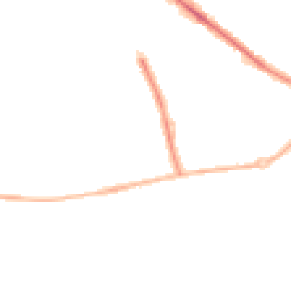 Night-time road noise heatmap for SK2 6AJ