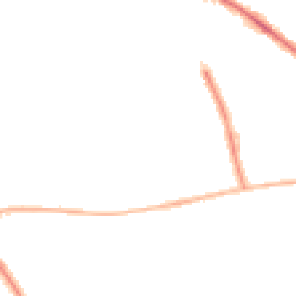 Night-time road noise heatmap for SK2 6DU