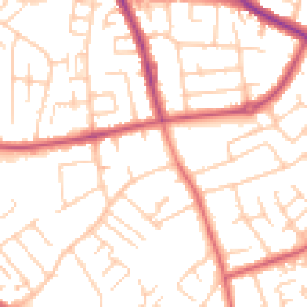 Daytime road noise heatmap for SK2 6GB