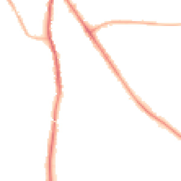 Night-time road noise heatmap for SK2 6HB