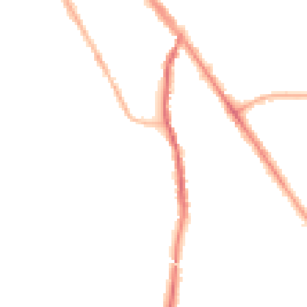 Night-time road noise heatmap for SK2 6JH