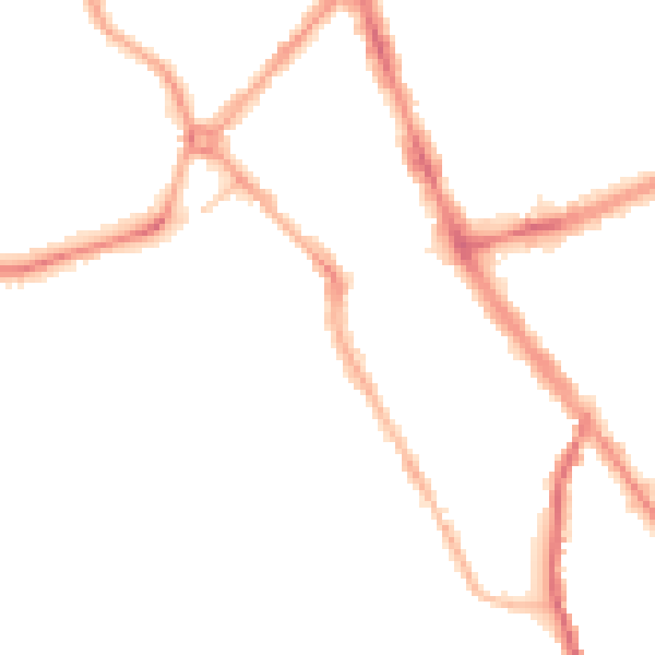 Night-time road noise heatmap for SK2 6QS
