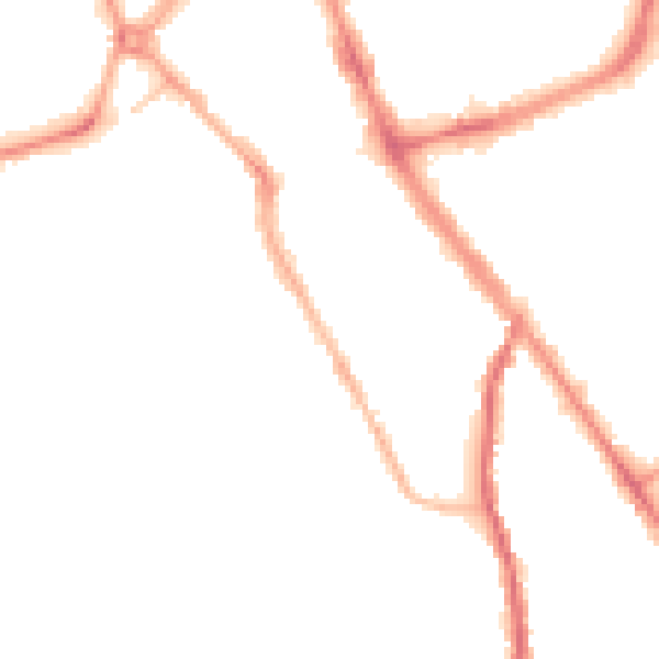 Night-time road noise heatmap for SK2 6QX