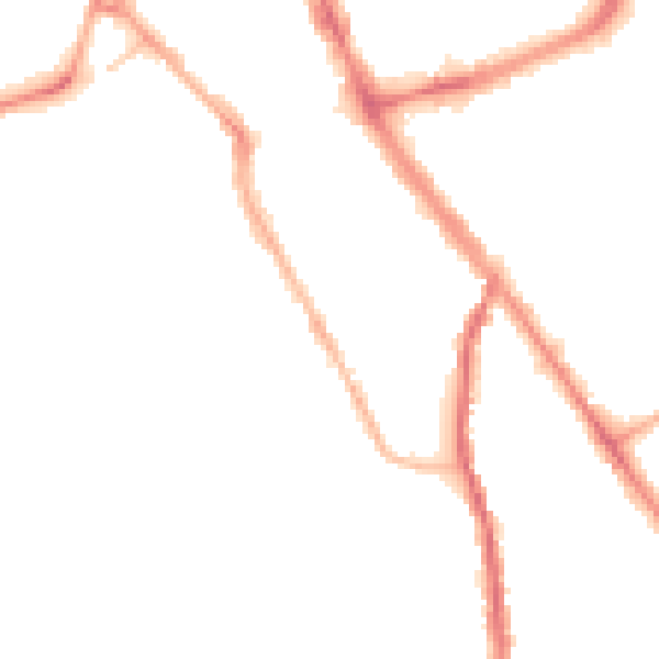 Night-time road noise heatmap for SK2 6QZ
