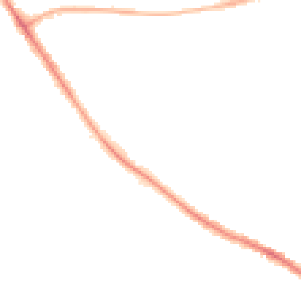 Night-time road noise heatmap for SK2 7AG