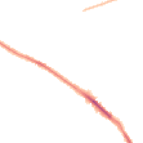 Night-time road noise heatmap for SK2 7HD