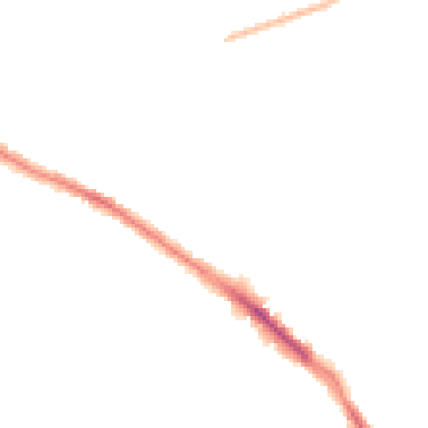 Night-time road noise heatmap for SK2 7HH