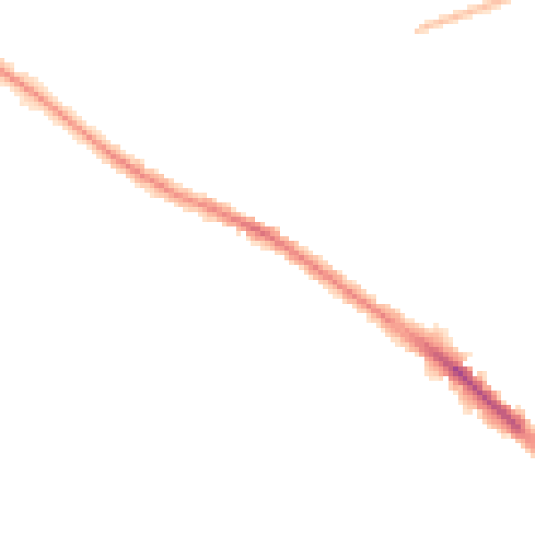 Night-time road noise heatmap for SK2 7JU