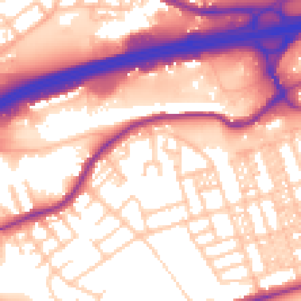 Daytime road noise heatmap for SK3 0LR