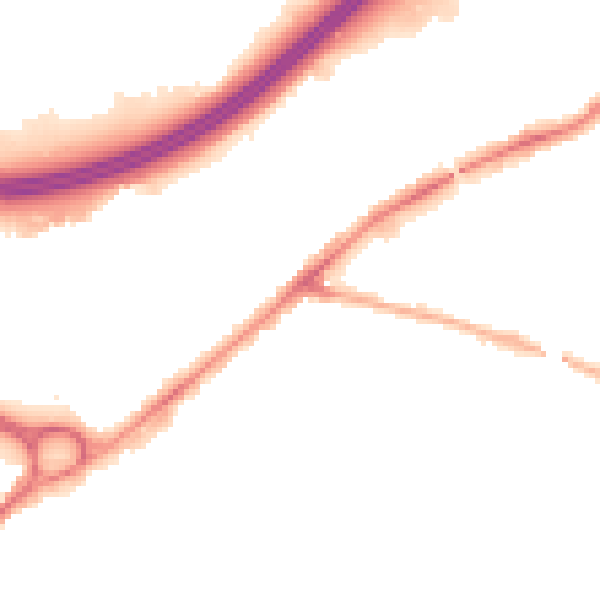 Night-time road noise heatmap for SK3 0RH
