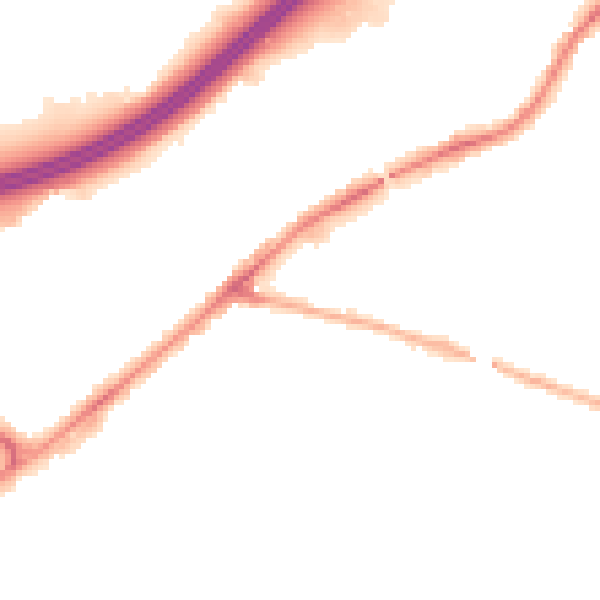 Night-time road noise heatmap for SK3 0RJ