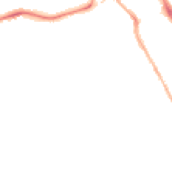 Night-time road noise heatmap for SK3 8EH