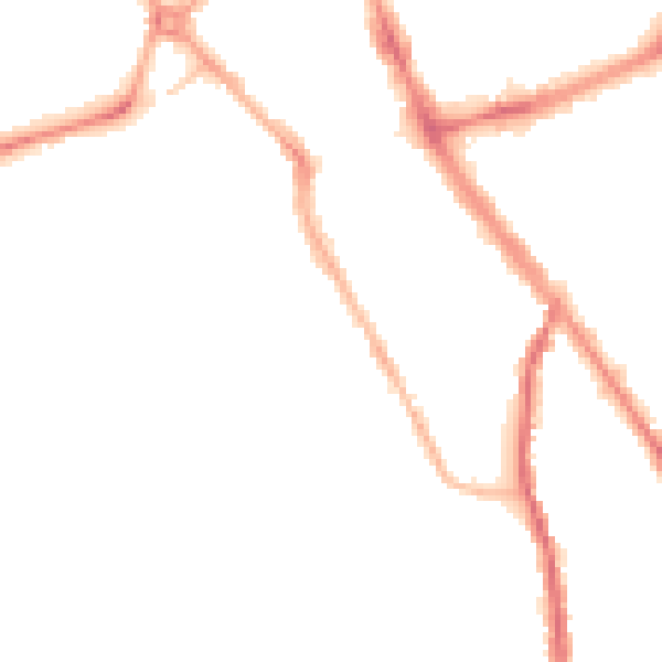 Night-time road noise heatmap for SK3 8JH