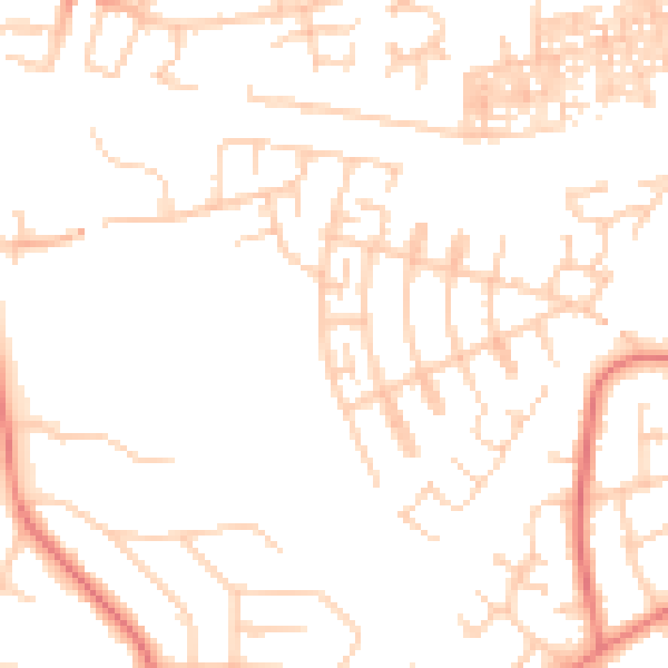 Daytime road noise heatmap for SK3 8NH