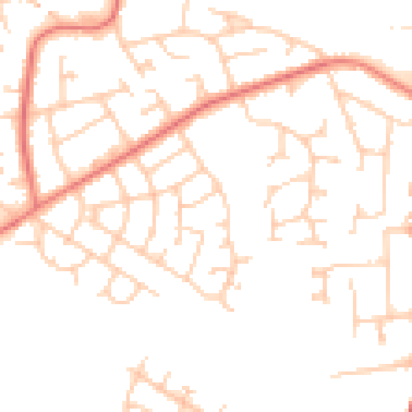 Daytime road noise heatmap for SK3 8XL