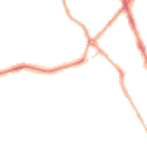 Night-time road noise heatmap for SK3 9AX