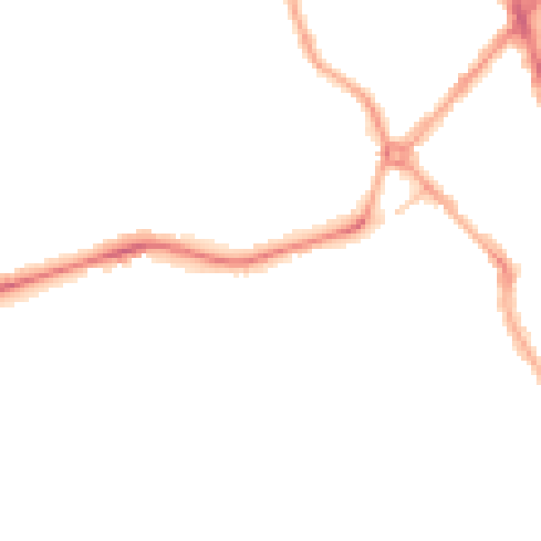 Night-time road noise heatmap for SK3 9BN