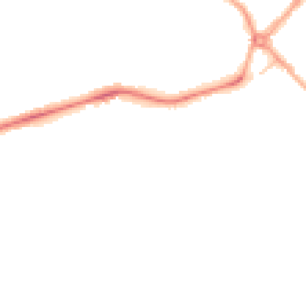 Night-time road noise heatmap for SK3 9DA