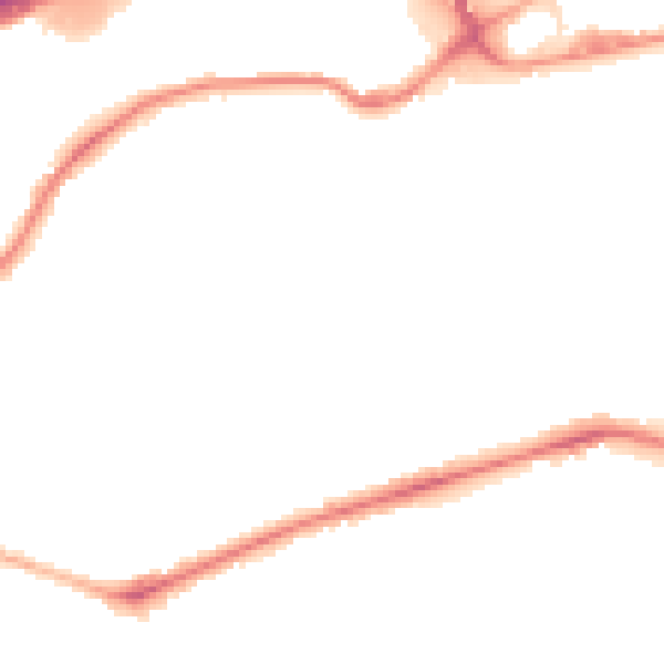 Night-time road noise heatmap for SK3 9NU