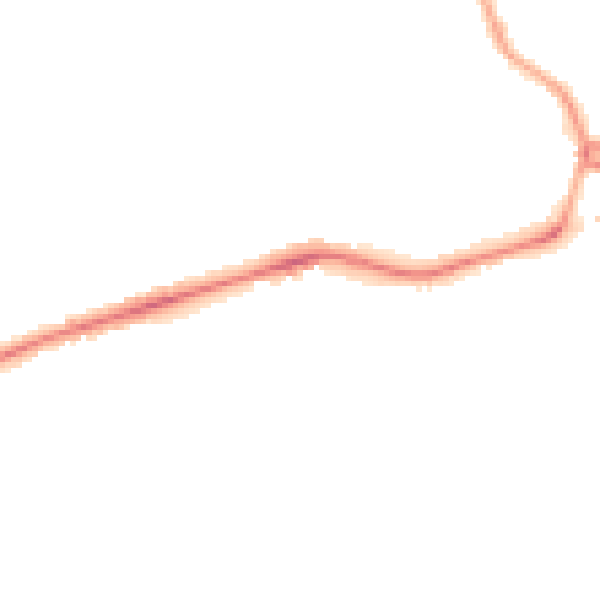 Night-time road noise heatmap for SK3 9QA