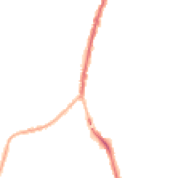 Night-time road noise heatmap for SK5 6AD