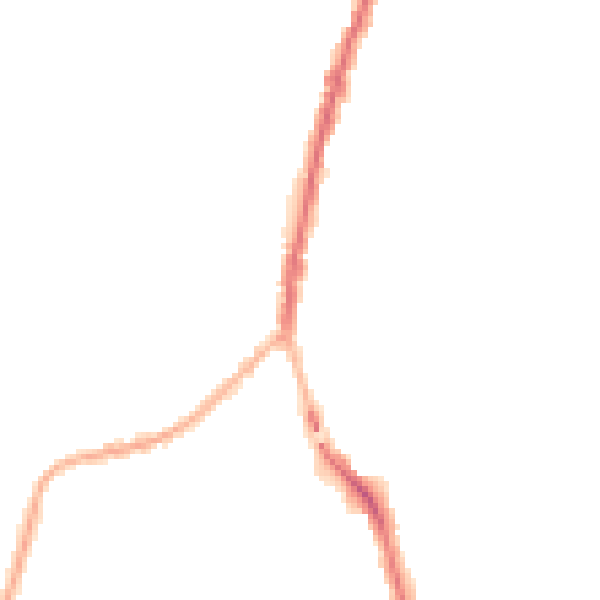Night-time road noise heatmap for SK5 6AE