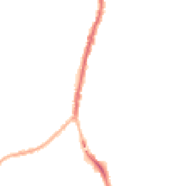 Night-time road noise heatmap for SK5 6AG