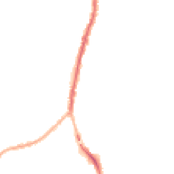 Night-time road noise heatmap for SK5 6AJ