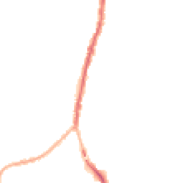 Night-time road noise heatmap for SK5 6AL