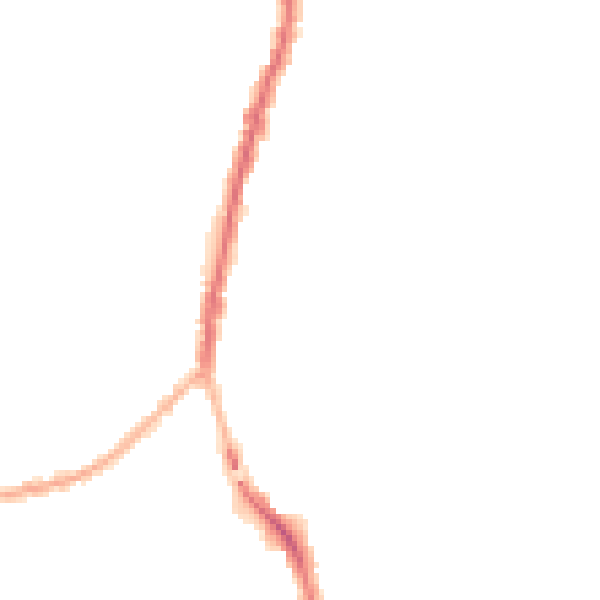 Night-time road noise heatmap for SK5 6AQ