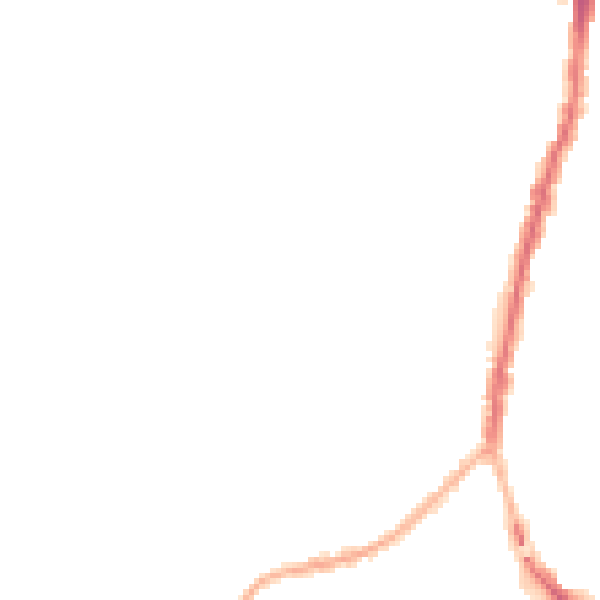 Night-time road noise heatmap for SK5 6AX