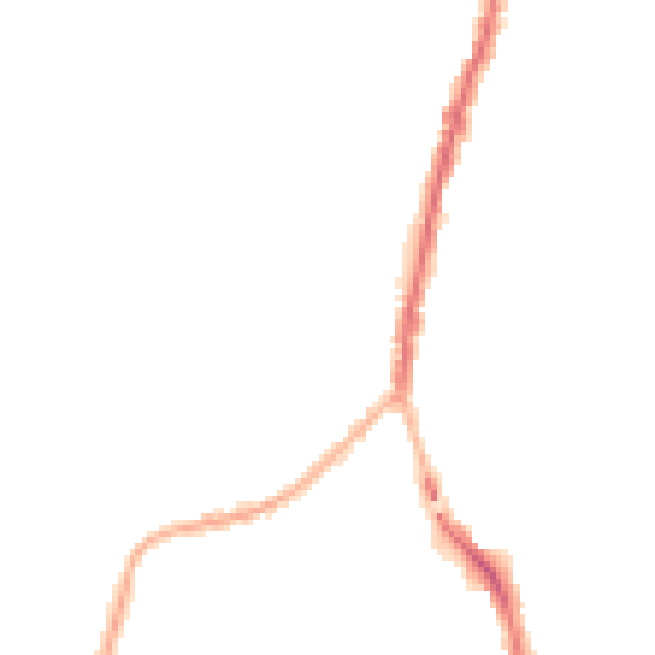 Night-time road noise heatmap for SK5 6BG