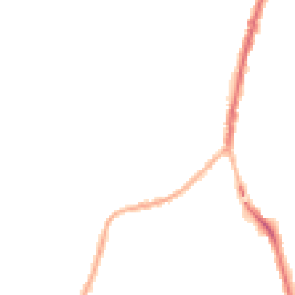 Night-time road noise heatmap for SK5 6BT