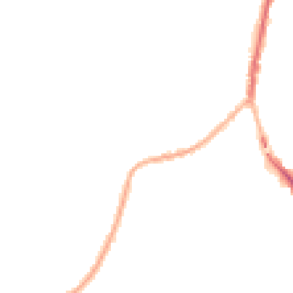 Night-time road noise heatmap for SK5 6DD