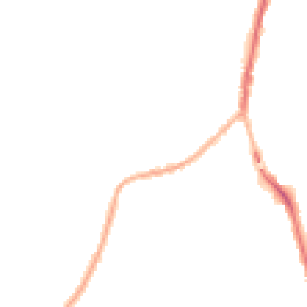 Night-time road noise heatmap for SK5 6DF
