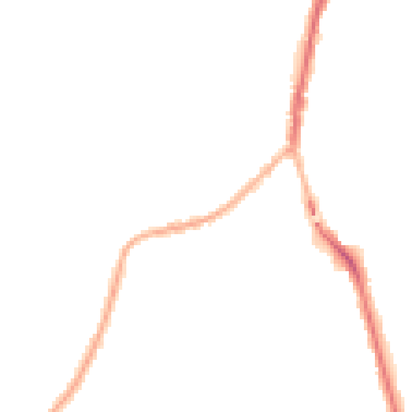 Night-time road noise heatmap for SK5 6DH