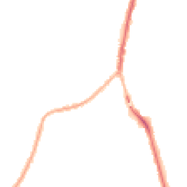 Night-time road noise heatmap for SK5 6DL