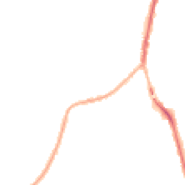 Night-time road noise heatmap for SK5 6DQ