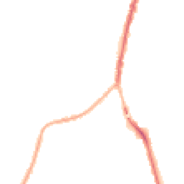 Night-time road noise heatmap for SK5 6DW