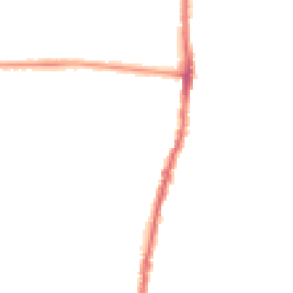 Night-time road noise heatmap for SK5 6EJ