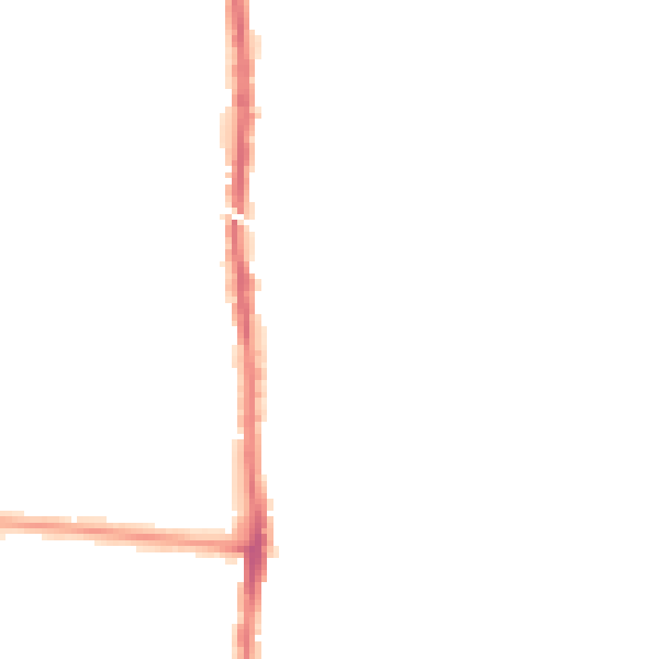 Night-time road noise heatmap for SK5 6RP