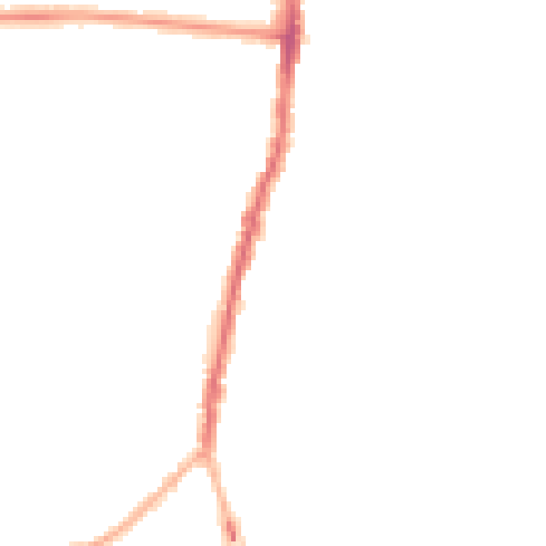 Night-time road noise heatmap for SK5 6UF