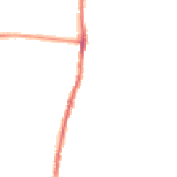 Night-time road noise heatmap for SK5 6UW