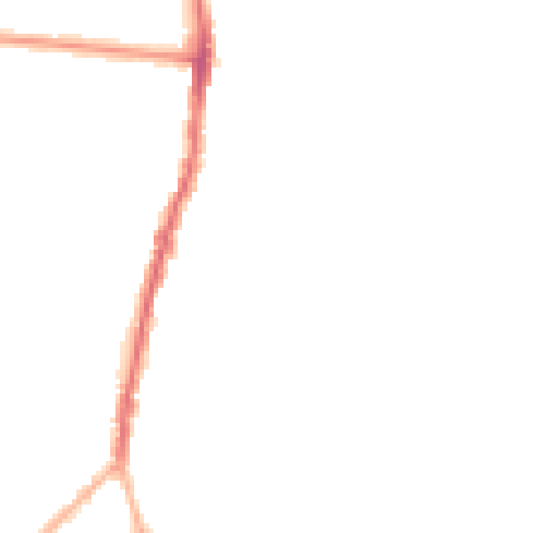 Night-time road noise heatmap for SK5 6XH