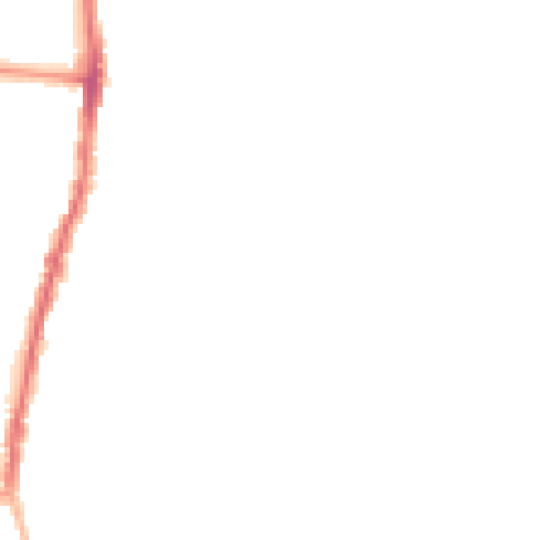 Night-time road noise heatmap for SK5 6YF